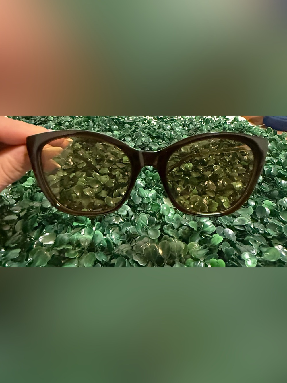 Womens Cat-Eye Sunglasses in Olive Green - Picture 2 of 5